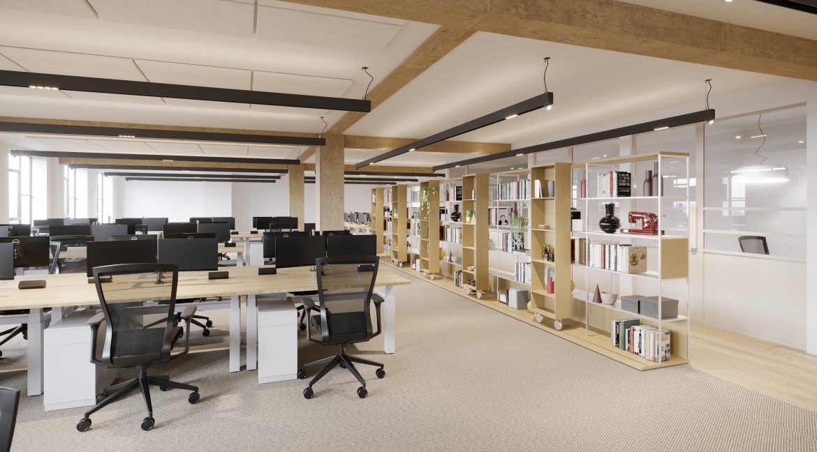 Victoria open plan office space