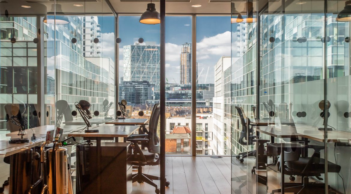 Aldgate Tower private office with a view